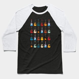 Acoustic Guitar Icons Huge Collection Baseball T-Shirt